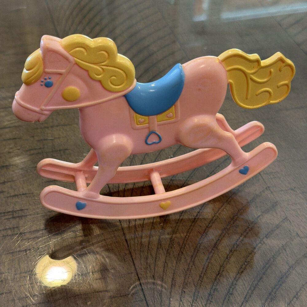 Vintage Barbie Heart Family babies playset rocking horse #7891 1984 Mattel